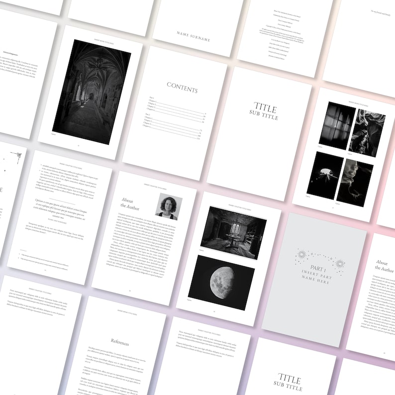 DREAMER Indesign Book Template 6x9 Interior Pages KDP Novel Self