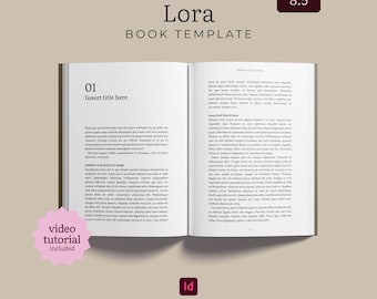 5.5 x 8.5 InDesign Book Formatting Template | Book Interior Layout | Novel, Memoir, Fiction & Nonfiction Design | Self Publishing