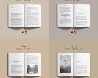 A5 Book Formatting Template Bundle for Affinity Publisher | Book Interior | Novel, Fiction & Nonfiction Layouts
