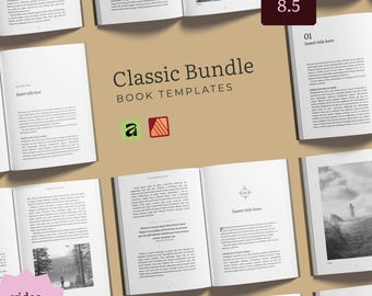 Affinity Publisher Book Formatting Template Bundle (5.5 x 8.5) | Digital Download