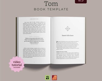 5.5 x 8.5 Book Interior Template | Affinity Publisher, Novel Layout (Digital Download)