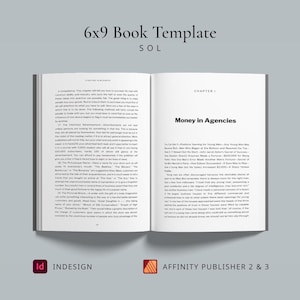 SOL InDesign Affinity Publisher Bokmall | 6x9 Invändiga Sidor | KDP | Roman | Egenutgivning