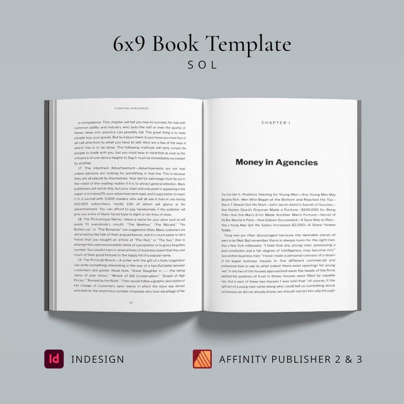 Publisher Book Sample Affinity Publisher Book Templates - Etsy