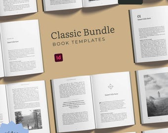 A5 Book Formatting Template Bundle for InDesign | Book Interior | Novel, Fiction & Nonfiction Layouts