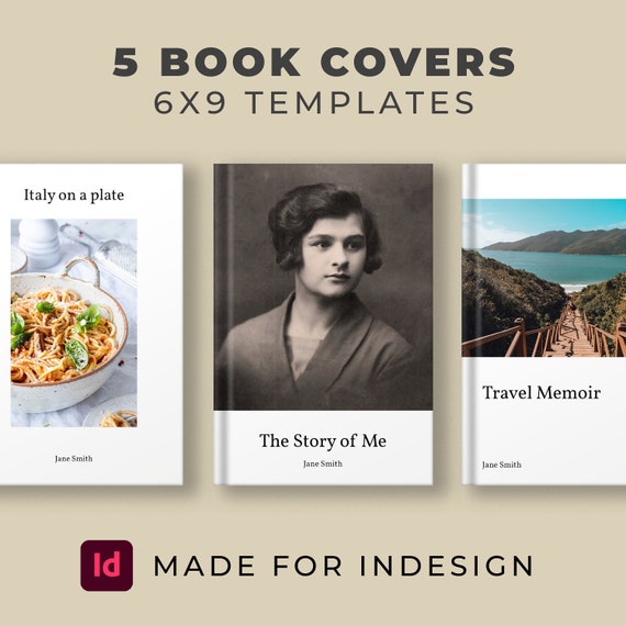 CLASSIC Book Cover InDesign Template | 6x9 | Novel | Self Publishing