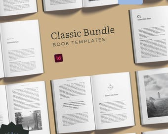 7x10 InDesign Book Formatting Template Bundle (Digital Download)