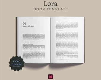 Lora InDesign Book Template | 7x10 Layout (Digital Download)