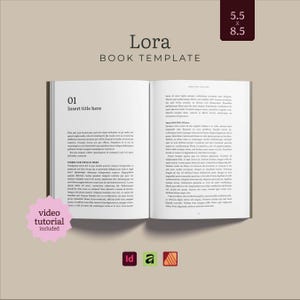 5.5 x 8.5 Affinity Publisher Book Formatting Template | Book Interior Layout | Novel, Memoir, Fiction & Nonfiction Design | Self Publishing