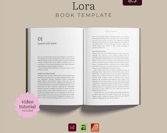 5.5 x 8.5 Affinity Publisher Book Formatting Template | Book Interior Layout | Novel, Memoir, Fiction & Nonfiction Design | Self Publishing