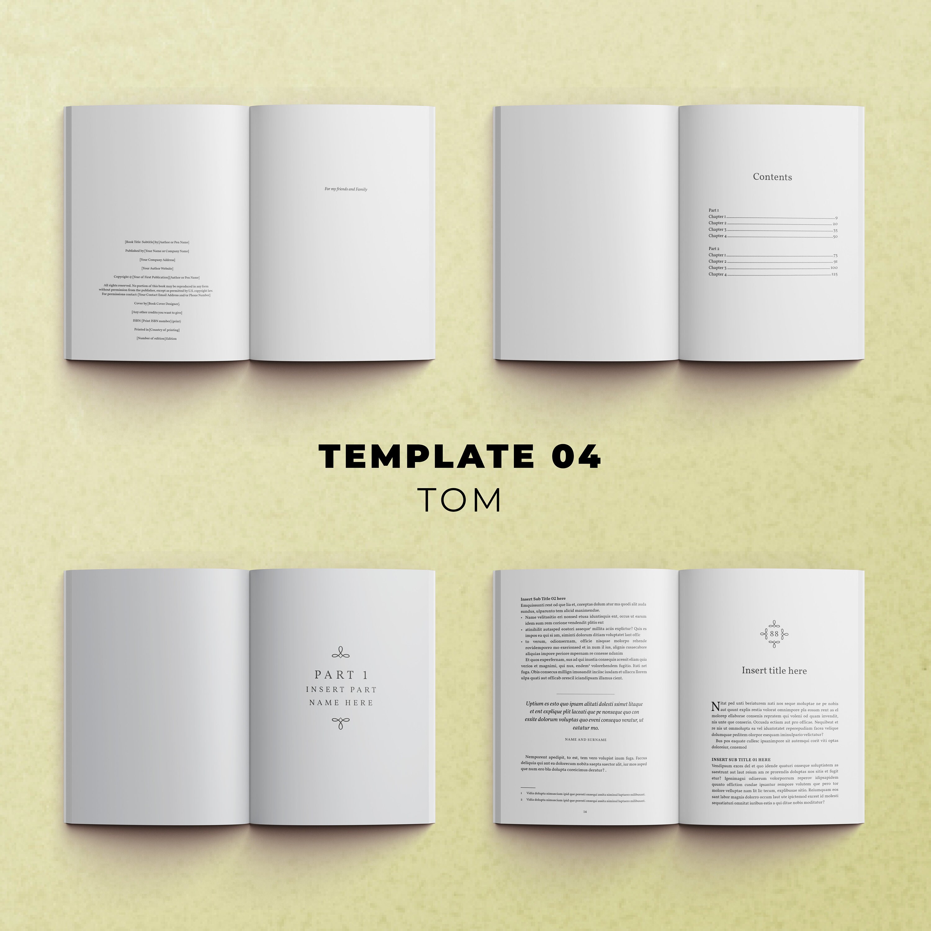 CLASSIC BUNDLE Indesign Book Template Affinity Publisher 6x9 Interior ...