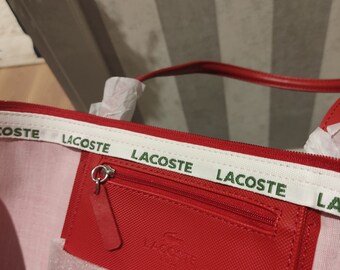 lacoste red bag