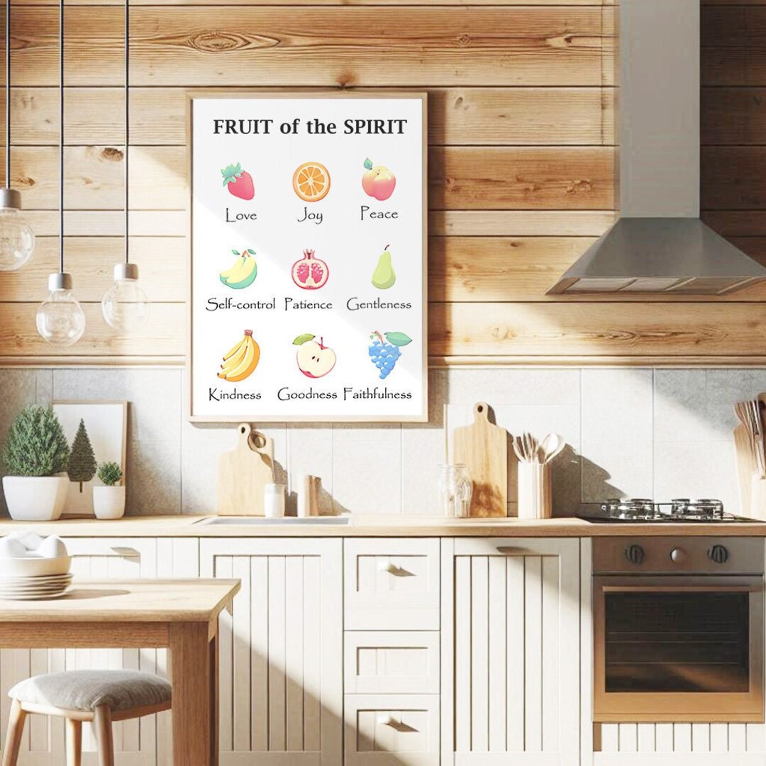 Fruit of the Spirit Wall Art Galatians 5:22-23, Bible Verse Wall Art ...