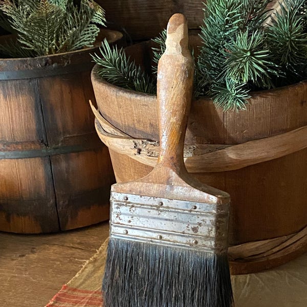 Old Paint Brush Natural Horse Hair Early