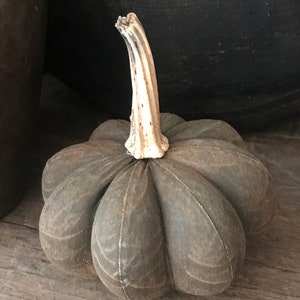 Pixie Pumpkin Grungy Rustic Primitive Handmade American Made