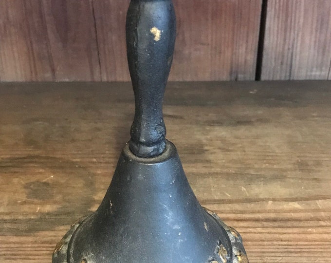 Antique Cast Iron Bell Etsy