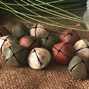 Primitive Christmas Bell Set Rustic Bells Jingle Bells