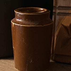 Steingut Tintenfass Alt Antik