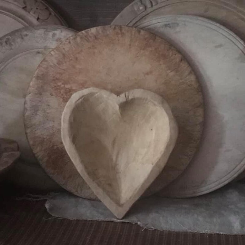 Creative Co-op Heart-Shaped Chinaberry Wood Bowl – Natural Decor Catch-All - View #2
