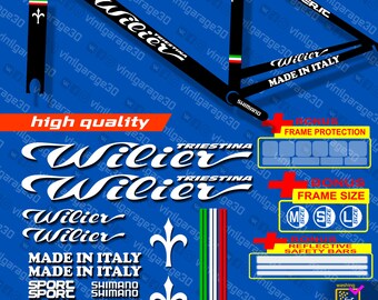 WILIER triestina bici telaio grafic adesivi decal aufkleber | Etsy Italia