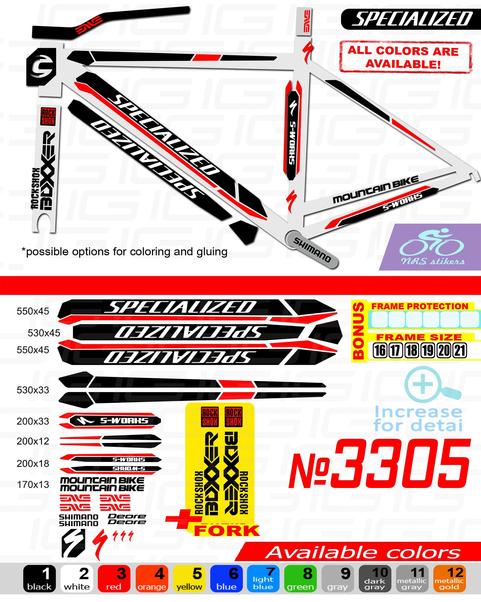 Personality Best Deals Online Vinyl Bike Sticker Set