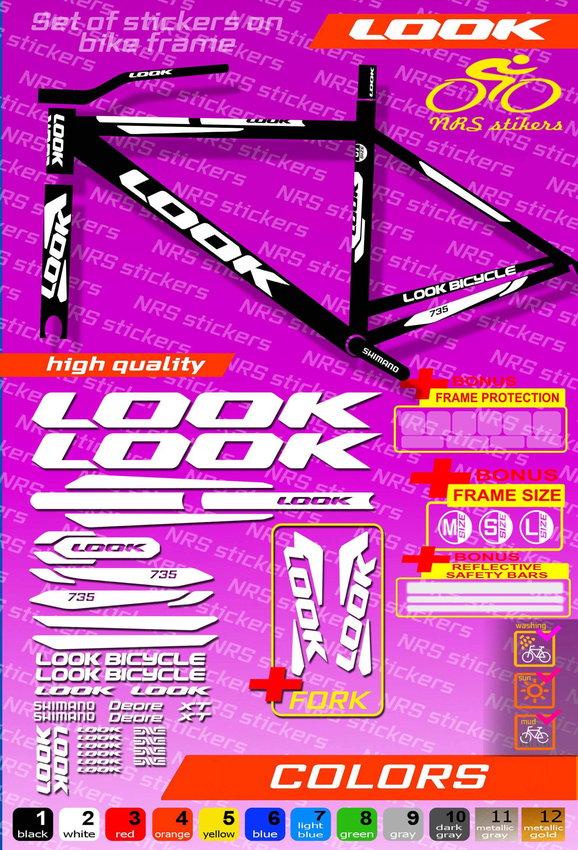look bike stickers