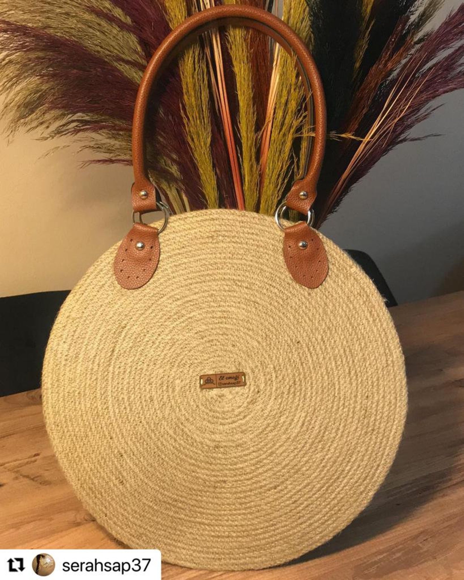 Cotton cord bag handbag women shoulder bag Etsy