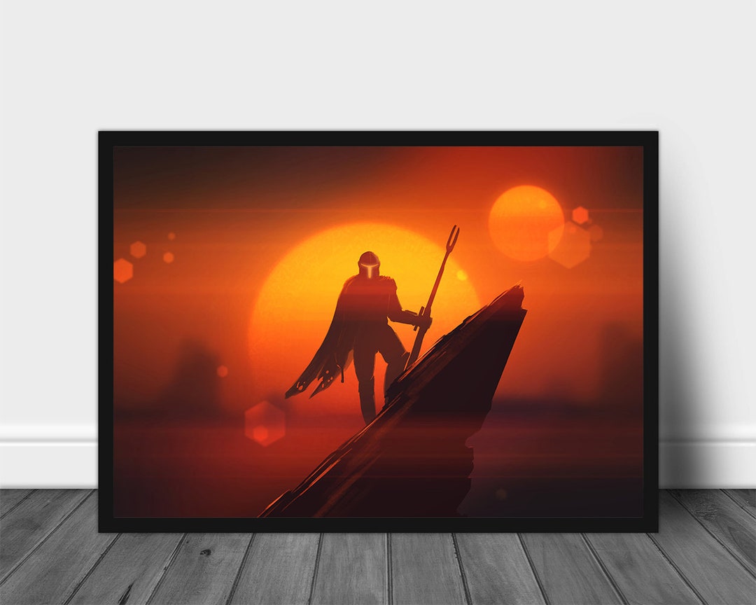 The Mandalorian Poster, Din Djarin, Printable Poster Wall Art ...