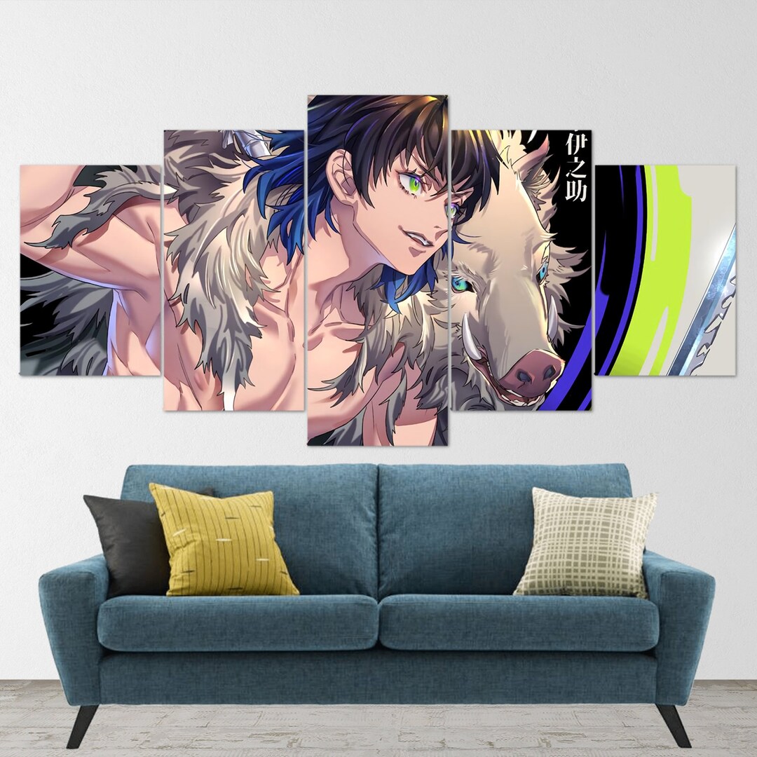 Anime Demon Slayer Wandbild - Tokitou Muichirou Stoff Poster 24,9x66,5 Cm