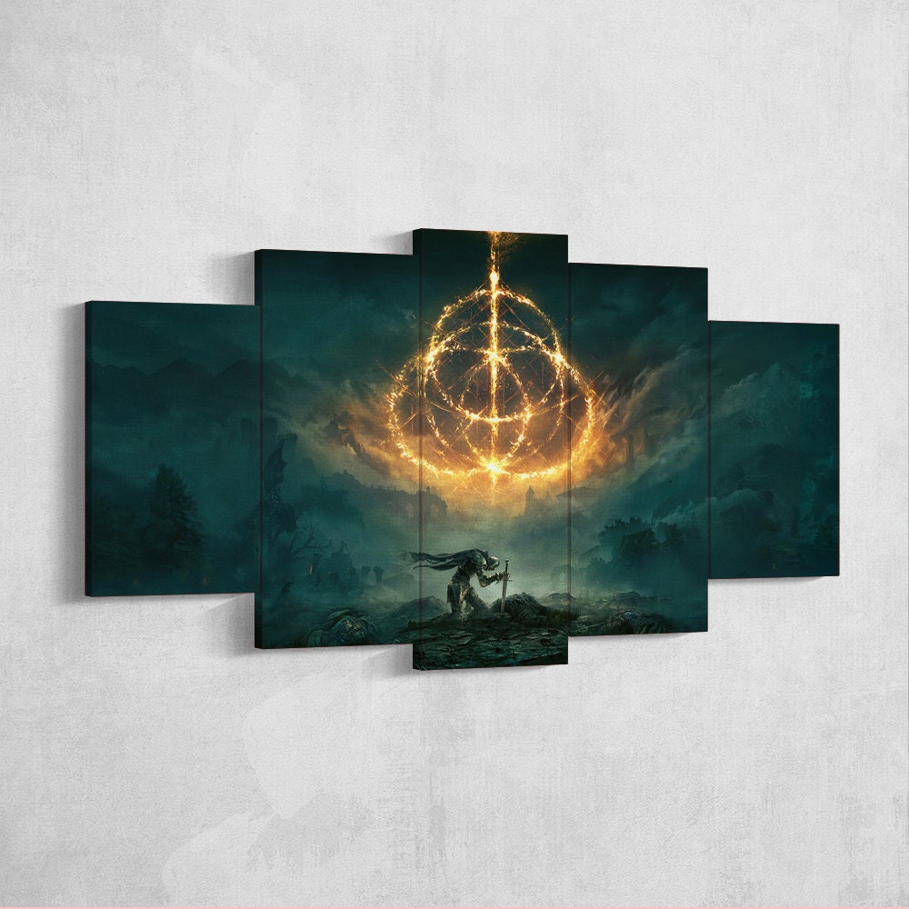 Elden Ring 5 Piece Canvas Wall Art Elden Ring Poster Print - Etsy