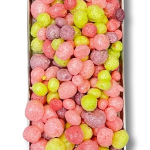 Freeze Dried Sugar Free Fruity Puffs - X-LARGE BAG - Mixed Flavors - Homemade Crunchy Candy