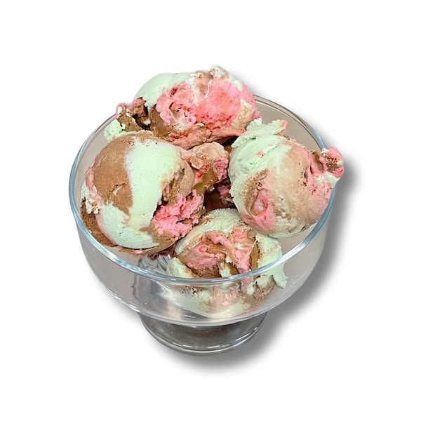 Freeze Dried Spumoni Ice Cream Scoops - Astronaut Ice Cream - Homemade Crunchy Candy