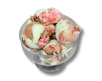 Freeze Dried Spumoni Ice Cream Scoops - Astronaut Ice Cream - Homemade Crunchy Candy