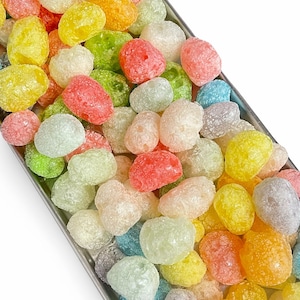 Freeze Dried Gummy Bears - SOUR Fruity Puffs - Mixed Flavors - Homemade Crunchy Candy