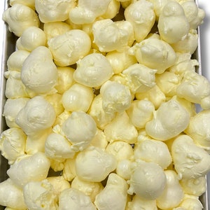Buttered Popcorn Freeze Dried Salt Water Taffy - Homemade Crunchy Candy
