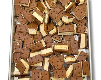 Bocconcini di gelato liofilizzati - Gelato astronauta, biscotti napoletani alla vaniglia e crema al caramello - Caramelle croccanti fatte in casa