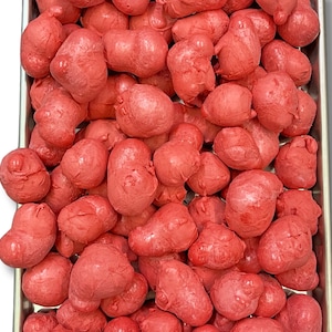 Freeze Dried Salt Water Taffy - Red Licorice Homemade Crunchy Candy