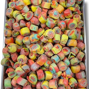 Tropical Fruit Crunch Bites - Freeze Dried Strawberry and Tropical - Trending Homemade Crunchy Candy