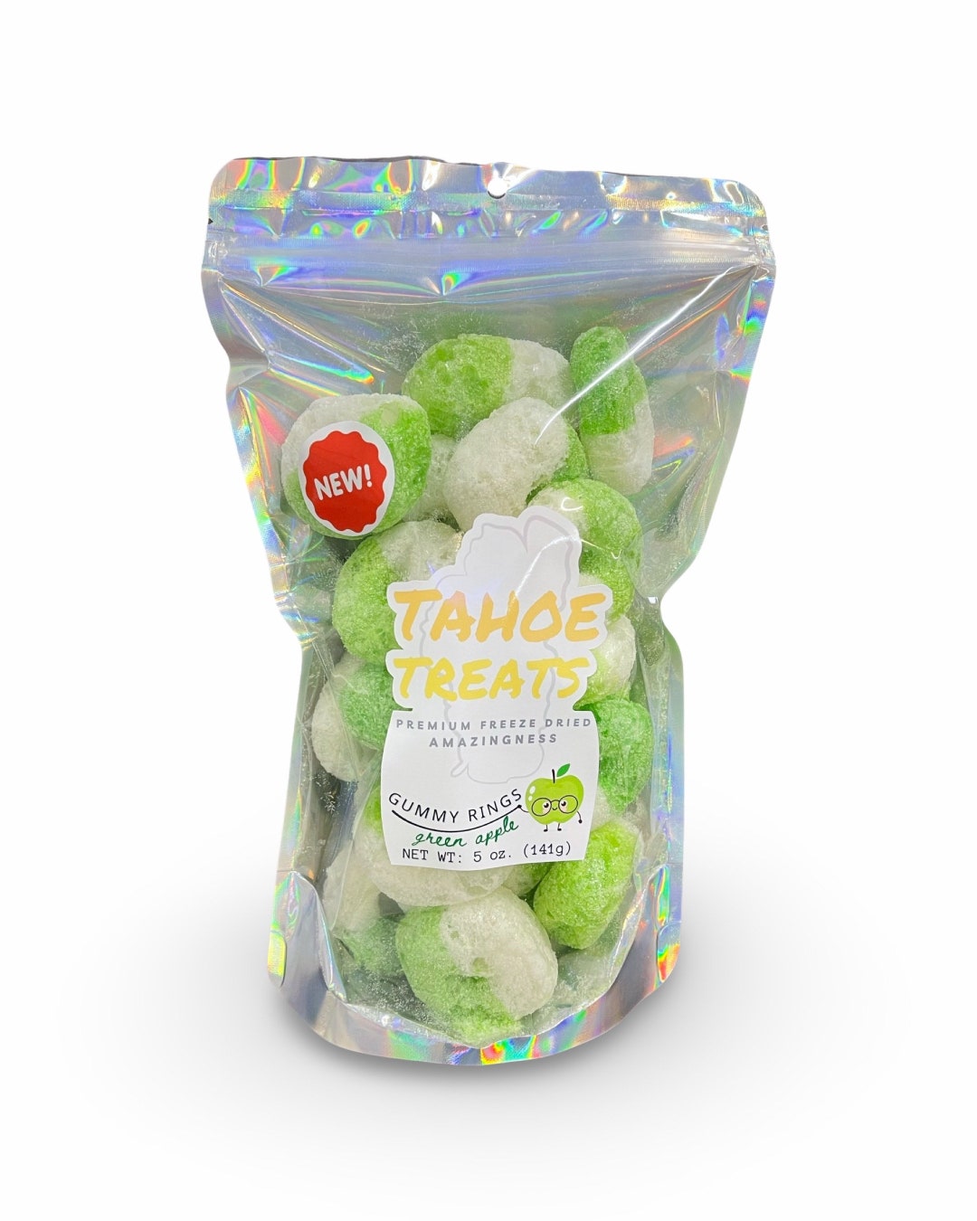 Freeze Dried Green Apple Rings Apple Gummy Candy Crunchy Trending Snack