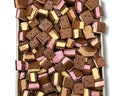 Freeze Dried Neapolitan Ice Cream Sandwich Bites - Astronaut Ice Cream Vanilla Cookies and Cream Caramel Flavor - Homemade Crunchy Candy