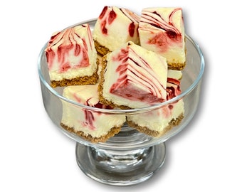 Freeze Dried Strawberry Swirl New York Cheesecake Mini Treats!