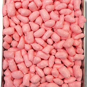 Freeze Dried Tangy Taffy Puffs - Strawberry Flavor - Homemade Crunchy Candy