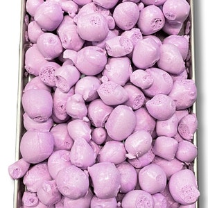 Grape Candy Freeze Dried Tangy Taffy Puffs - Grape Flavor Tangy Puffs - Homemade Crunchy Candy