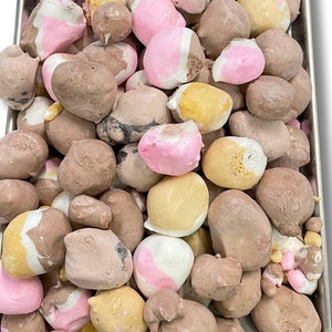 Freeze Dried Chocolate Salt Water Taffy Misc Chocolate Mint Smores Choc Chip Neapolitan Flavors - LARGE BAG - Homemade Crunchy Candy