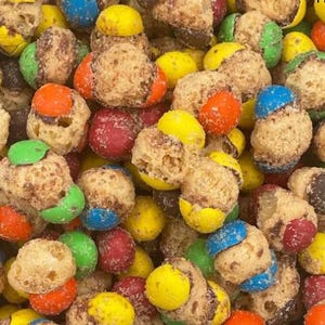 Freeze Dried Chocolate Caramel Candy Balls - Trending ASMR Homemade Crunchy Candy