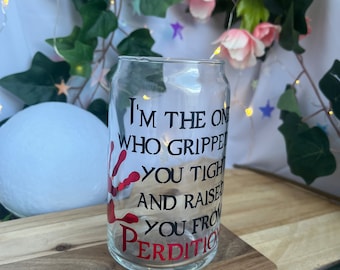 Sono stato io a tenerti stretto Castiel Supernatural SPN Cas Iced Coffee Glass