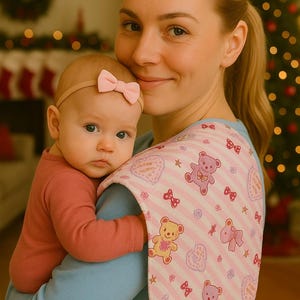 Contoured Baby Burp Cloths: Soft Cotton Flannel, Absorbent Terry Towel