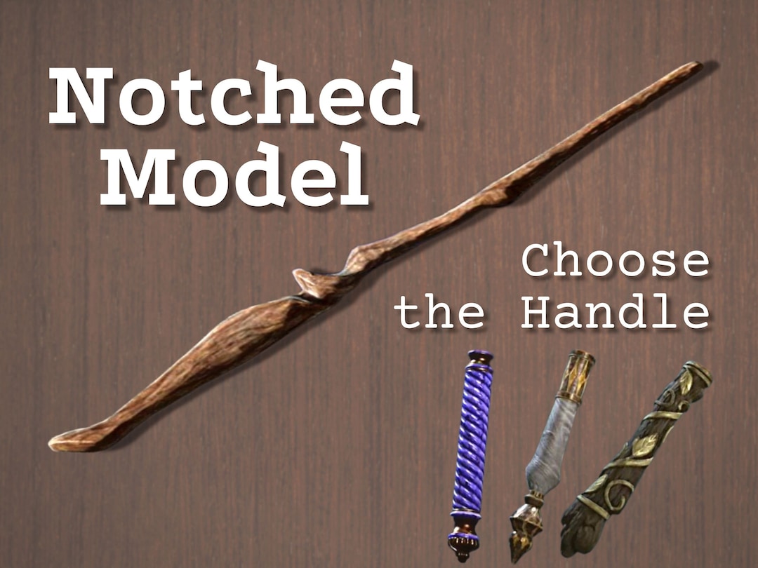 Legacy Magic Wand Notched Model Custom Wand for Cosplay or Etsy