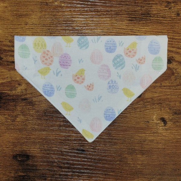 Cool Chicks Easter Dog Bandana | personalized dog bandana | over the collar