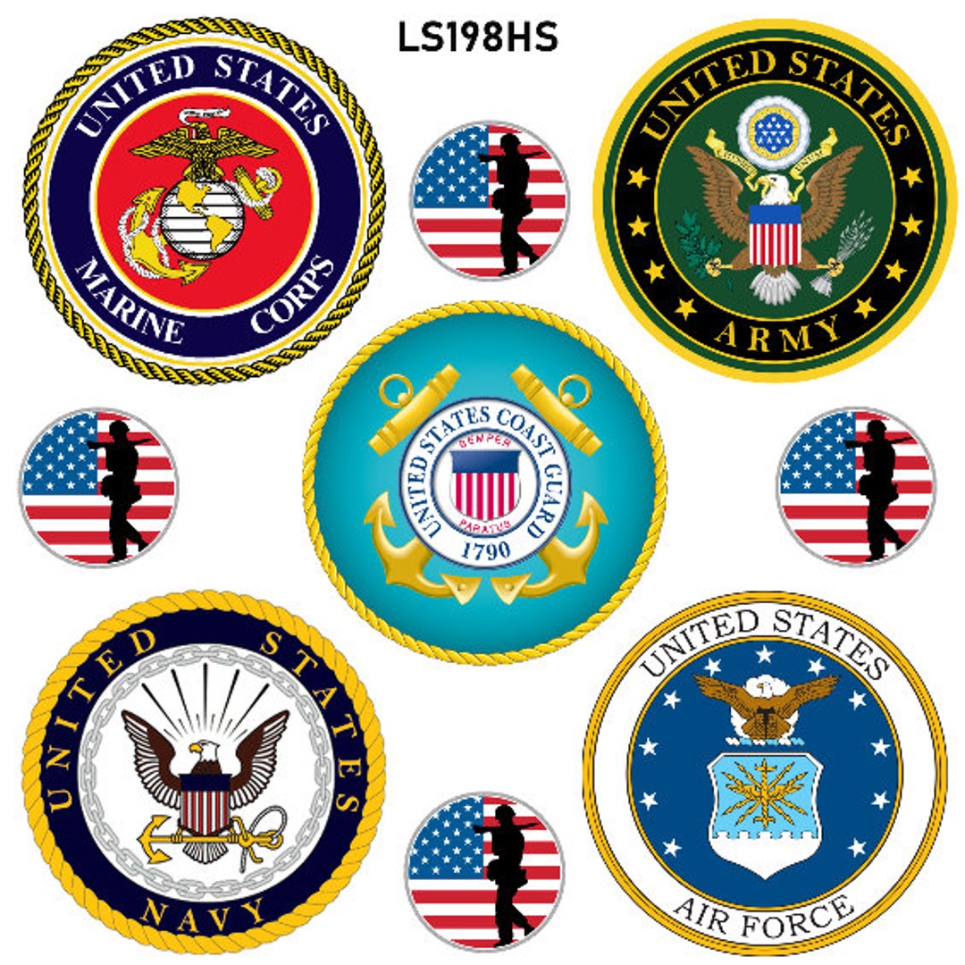 Coroplast Yard Cards and Party Cutouts: Military Logos 2 - Etsy