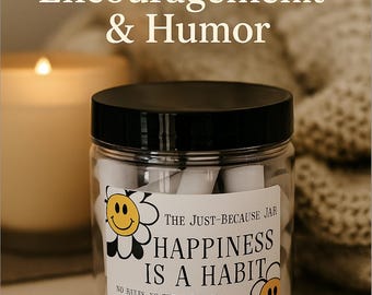 Frasco de notas de felicidad, regalo para mujeres, frasco de mensajes de ánimo, regalo sin motivo especial para mamá, regalo para levantar el ánimo